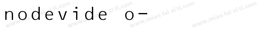 nodevide o字体转换